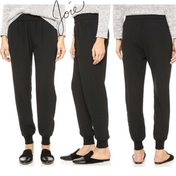 Joie Mariner Jogger Black Pant Size Medium - Picture 2 of 12